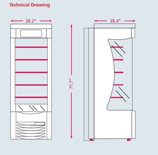 AHT AC-M - Air Curtain Merchandiser
